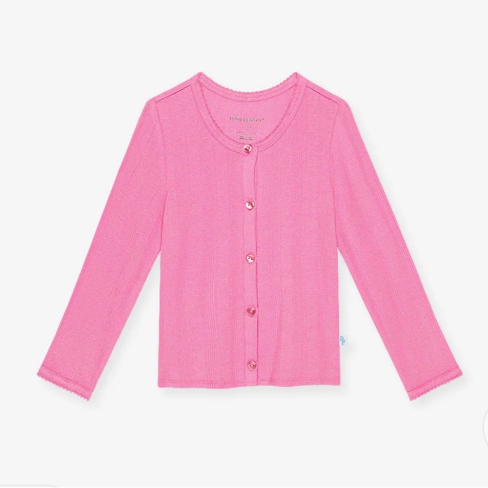 Posh peanut cruisin pink cardigan 6-12 m NWT